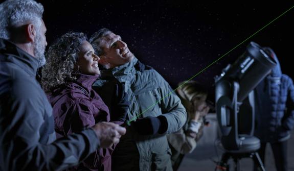 Observación astronómica en el Teide 